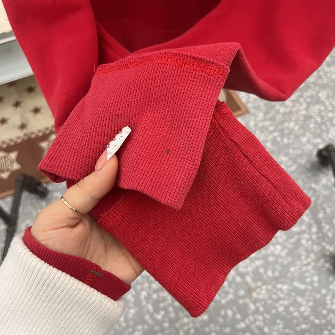 아베크롬비 Y2K 00's 레트로 슬림핏 약기모 후드티 M C10115 상품이미지8