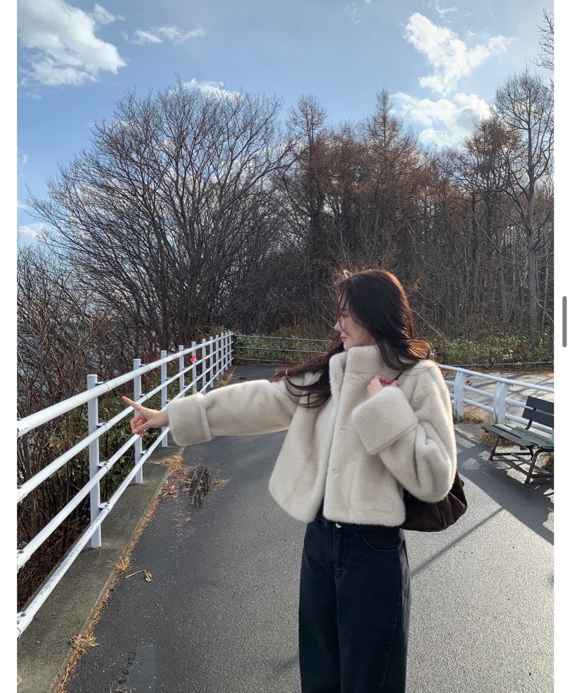 오브제스트 누브 밍크 퍼 자켓 베이지 상품이미지4