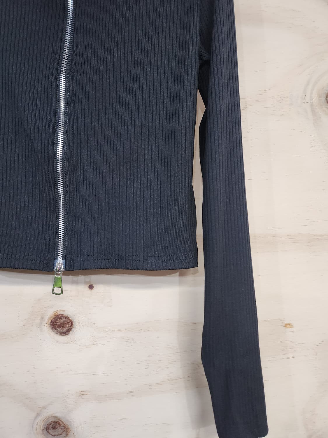 690) 여성 크롭 투웨이 집업 상품이미지3