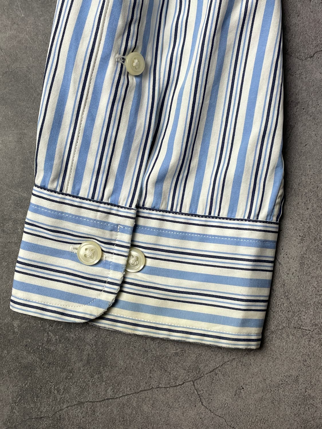 RALPH LAUREN 랄프로렌 빈티지 블루 스트라이프 셔츠 상품이미지5