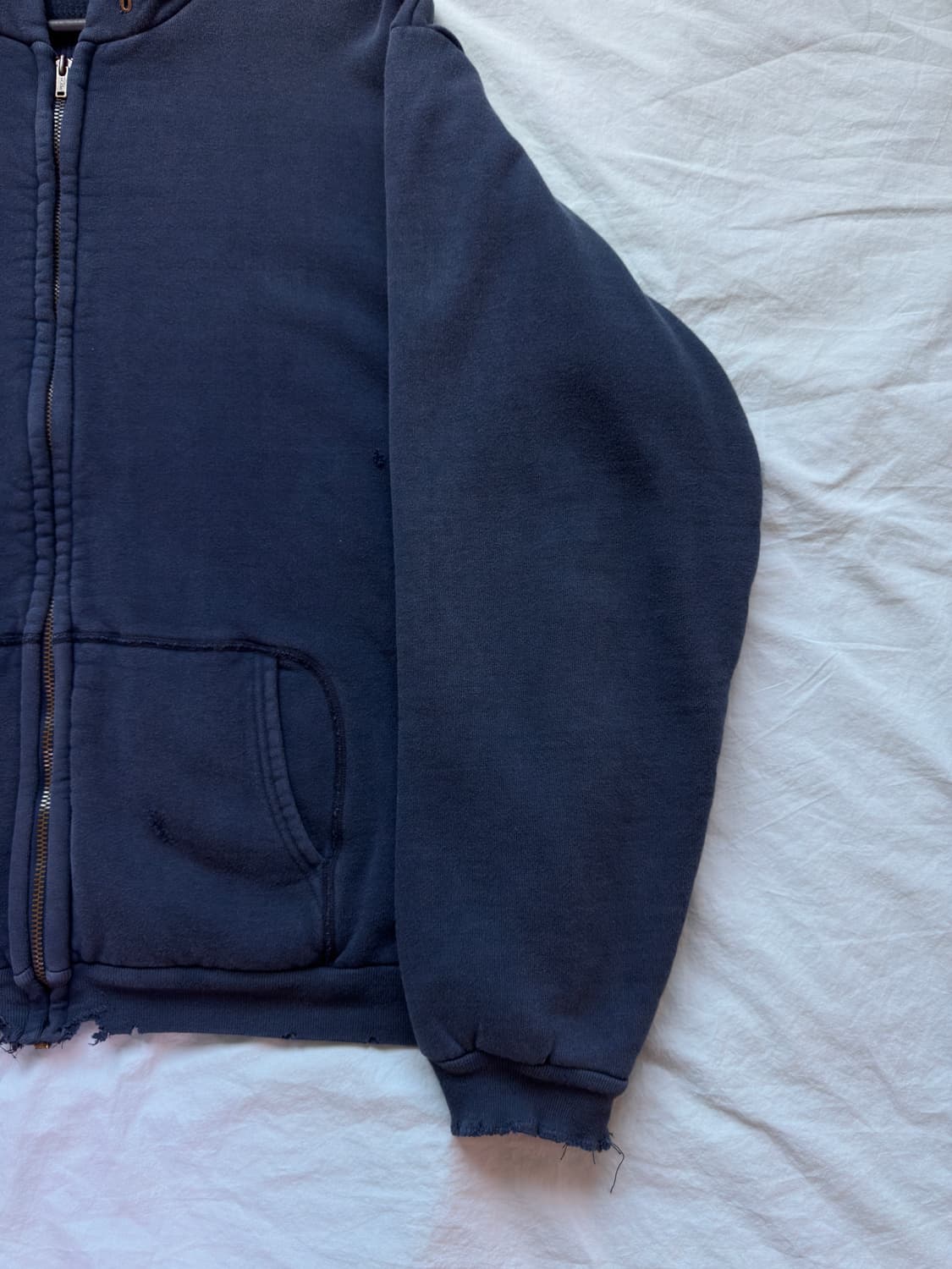 아프레쎄 빈티지 후드집업 네이비 상품이미지5