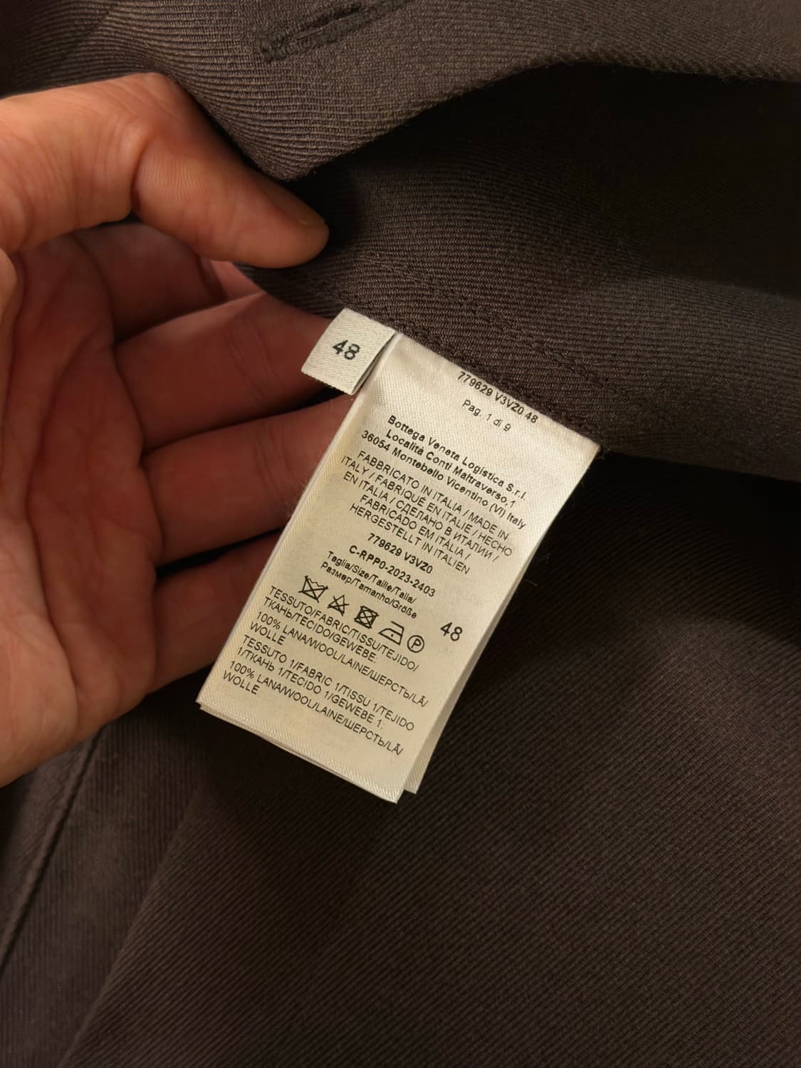 보테가 베네타 울 트윌 오버셔츠 48 상품이미지6