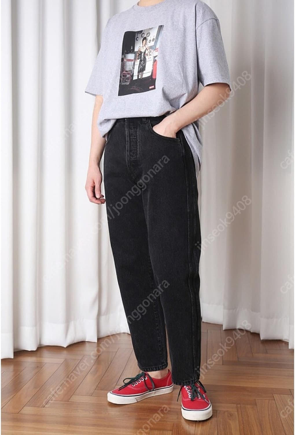 이얼즈어고 플로리스 흑청 블랙진 데님 02 M 사이즈 상품이미지1