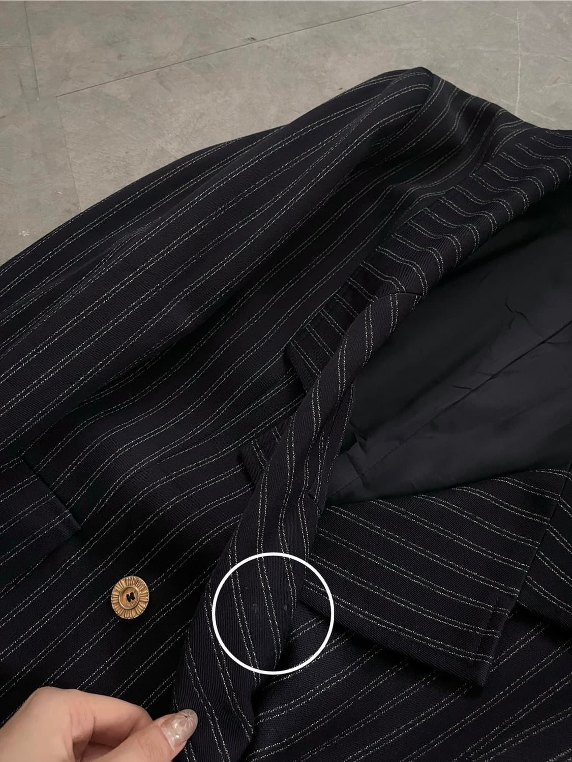 Balenciaga 발렌시아가 네이비 스트라이프 셋업 상품이미지10