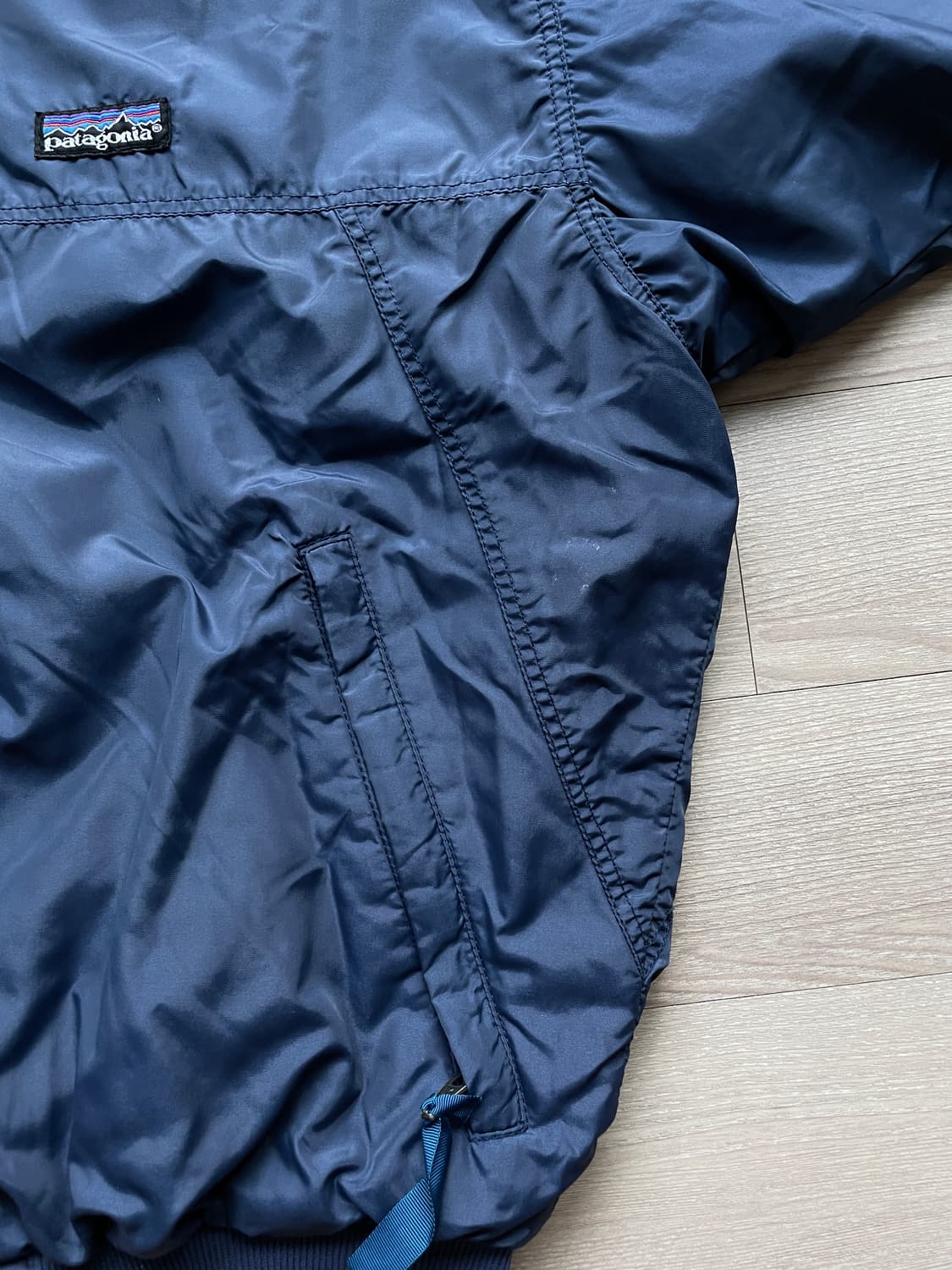 90s 파타고니아 쉘드 신칠라 봄버 자켓 네이비 퍼플 rare usa 상품이미지6