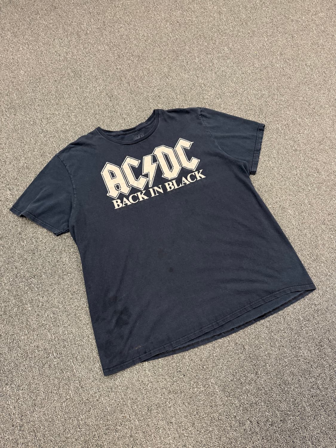 2XL) ACDC 빈티지 로고 프린팅 반팔 티셔츠 상품이미지1