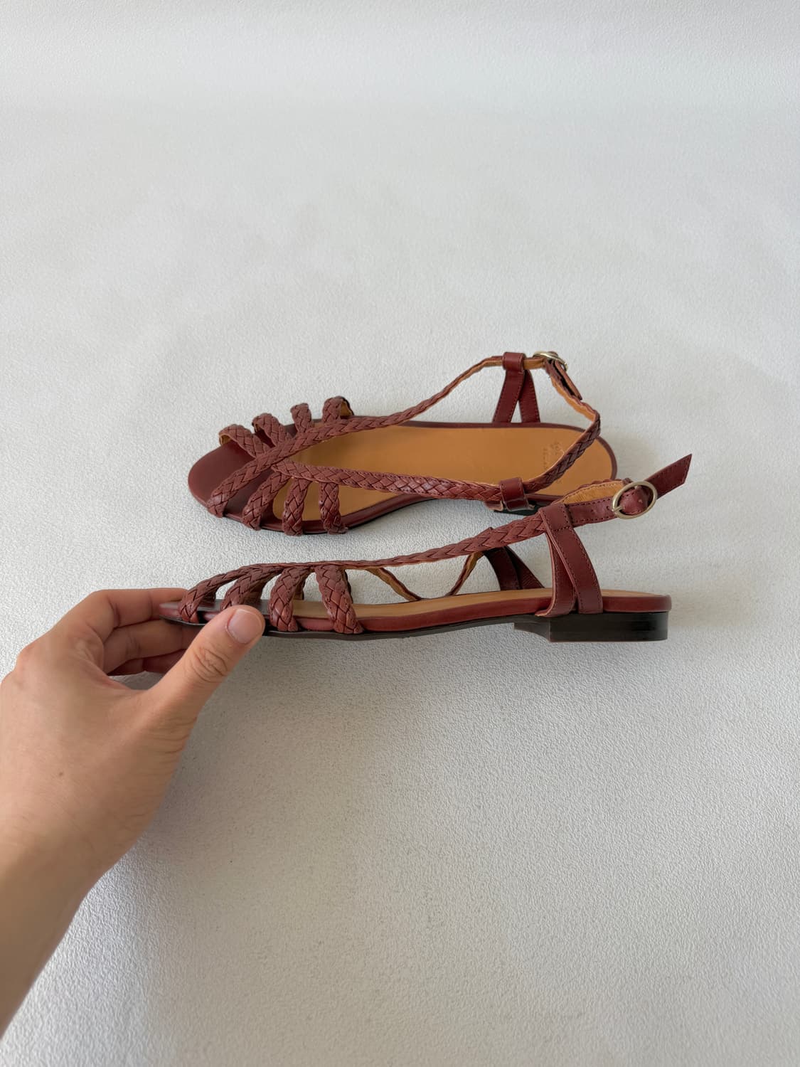 [EU39]SOULIERS Sézane 레더 샌들 상품이미지1