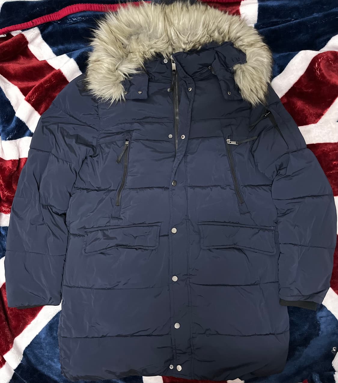 자라 ZARA 네이비 롱패딩 100 상품이미지1