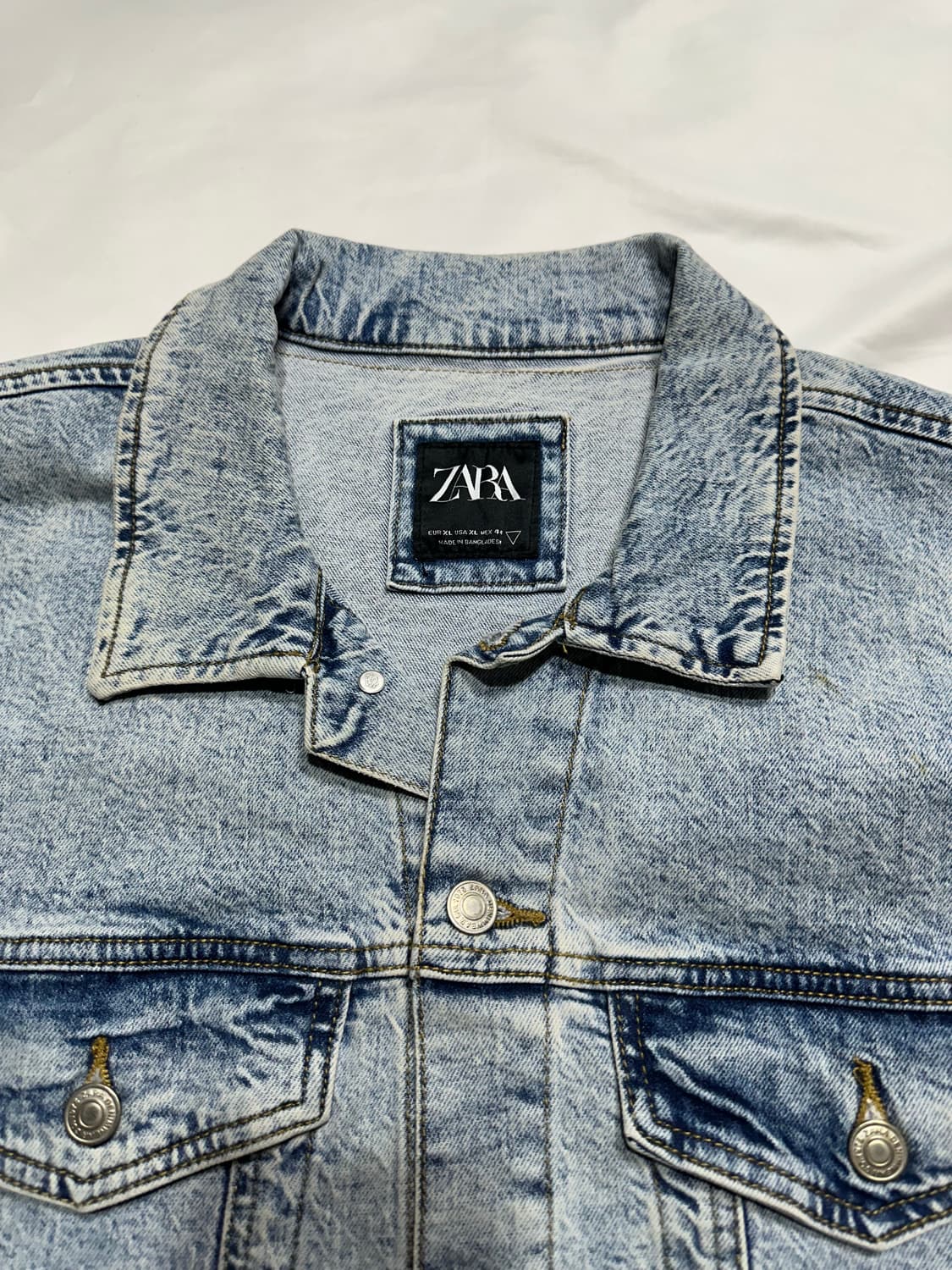 자라 연청 트러커 자켓 상품이미지2