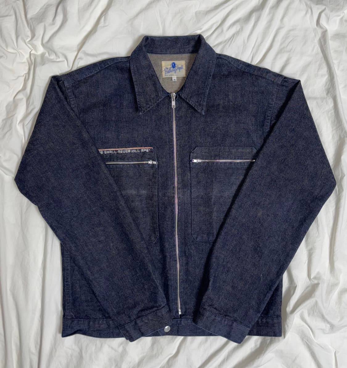 90‘s 올드 베이프 데님 집업 자켓 상품이미지2