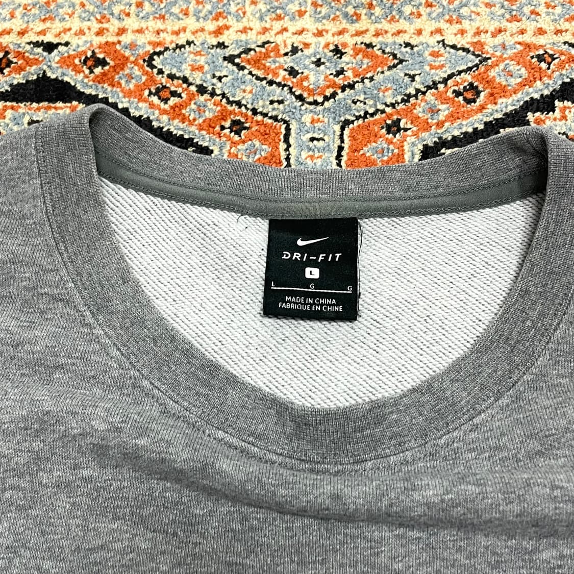 나이키 저스트두잇 그레이 맨투맨 여성L 상품이미지5