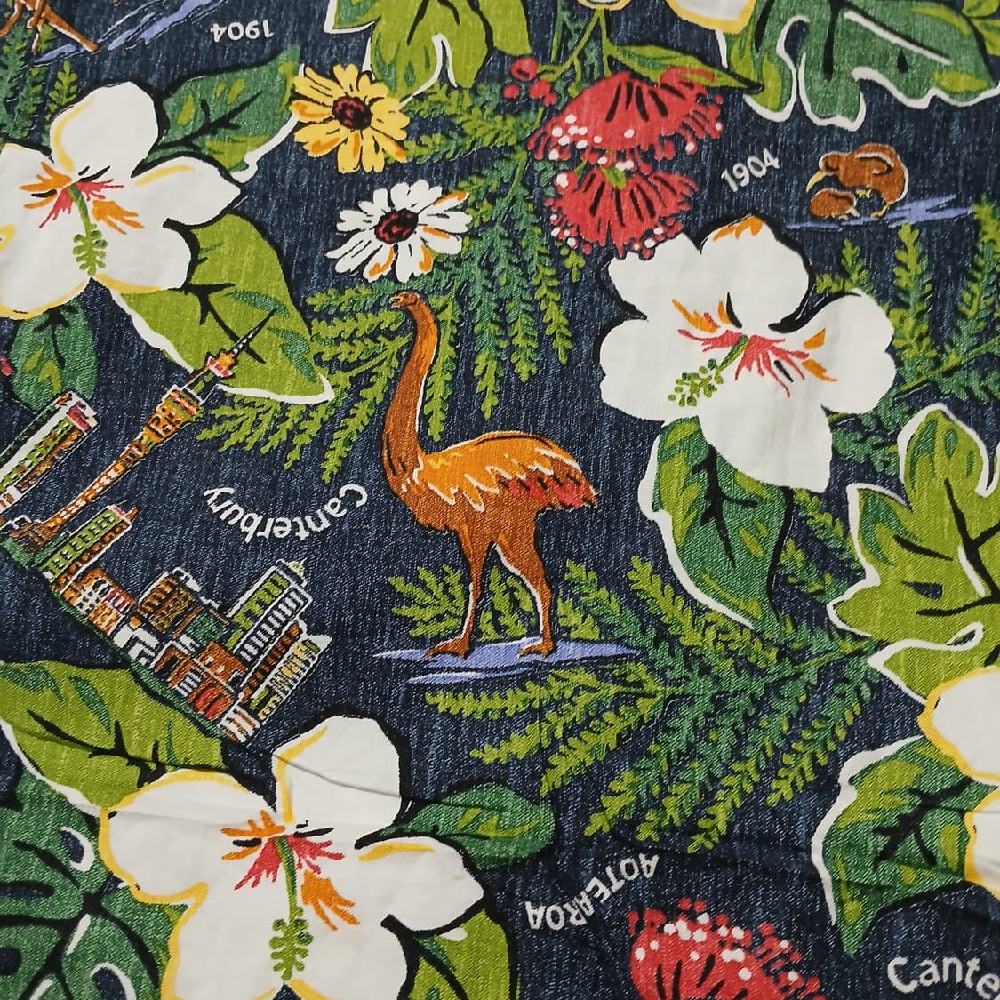 해외판 캔터베리뉴질랜드 하와이안 반팔 셔츠 남방 상품이미지10