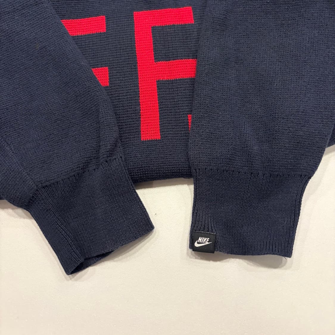 [M] 나이키 니트 F.E.F. 네이비 스웨터 B671 상품이미지7