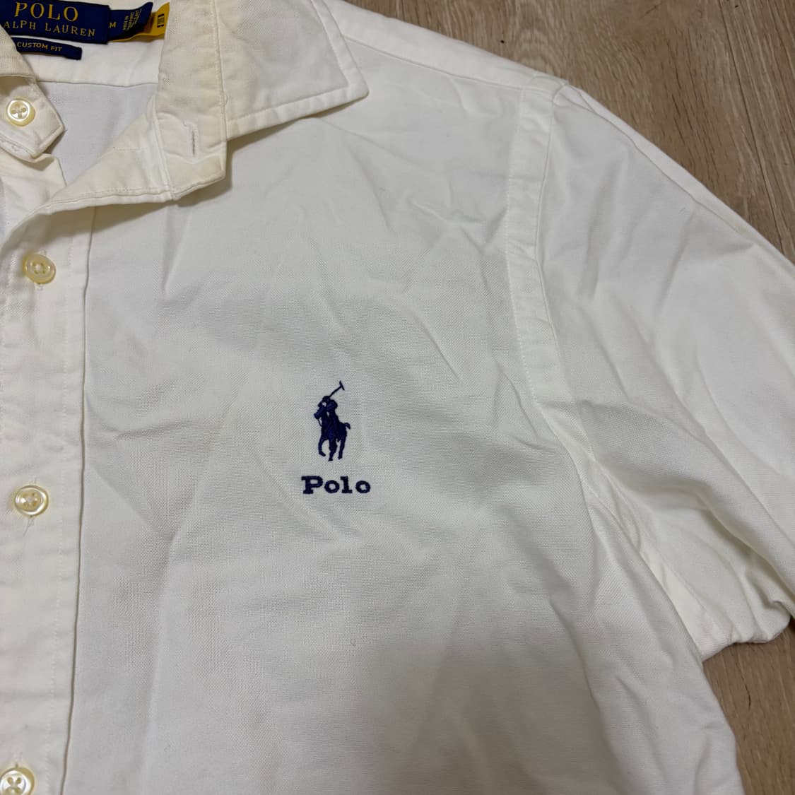 폴로 랄프로렌 화이트 옥스포드 셔츠 M/95  상품이미지4