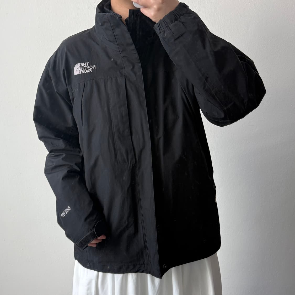 [M] 노스페이스 블랙 고어텍스 바람막이 자켓 상품이미지2