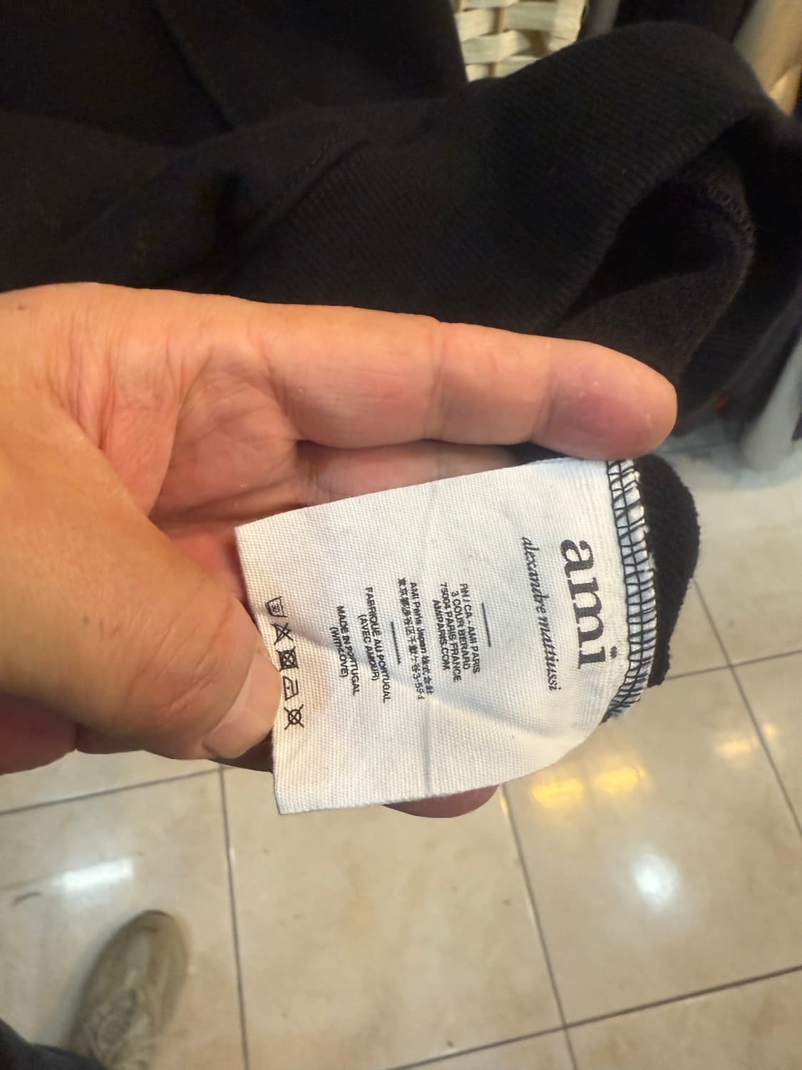 105 정품 아미 빅로고 후드티 팝니다 상품이미지4