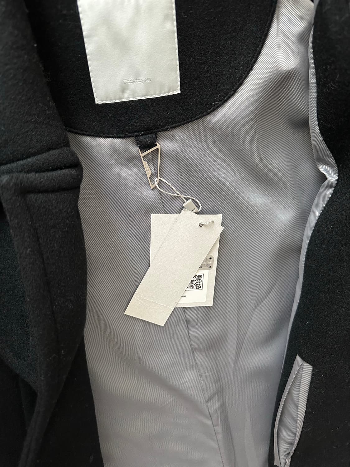 언더마이카 리전02 발마칸 오버사이즈 울 코트 블랙 상품이미지5