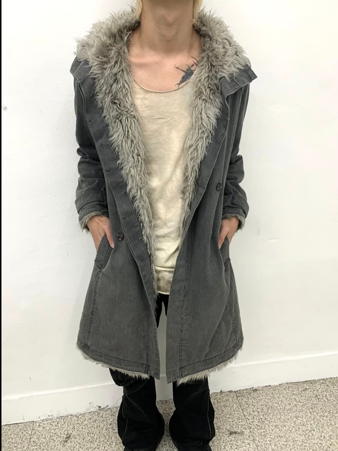 V-kei mood fur coat 상품이미지3