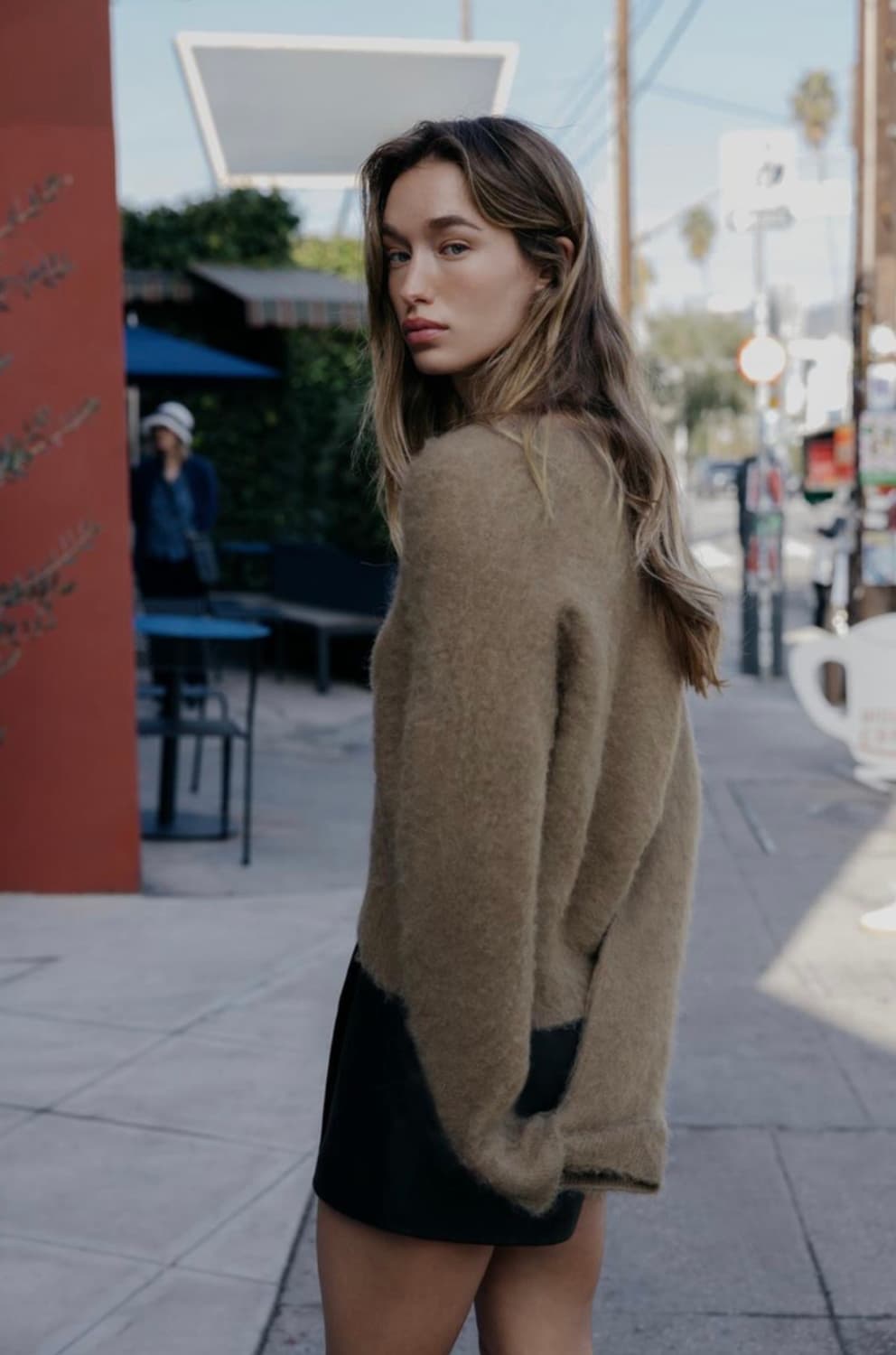 <새상품>자라 인기상품 브러시드 니트 스웨터 토프브라운 S 상품이미지6