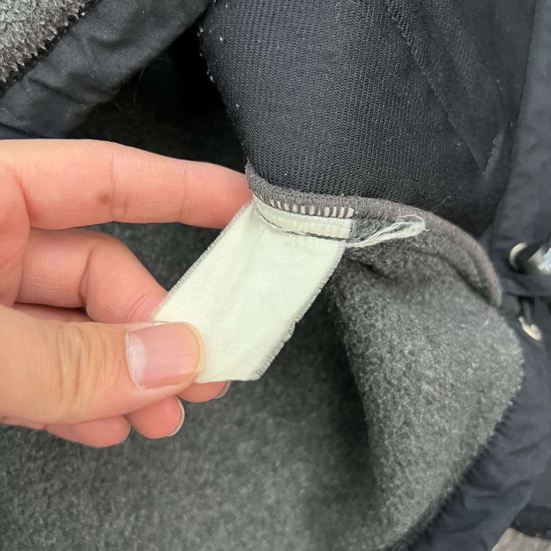 노스페이스 데날리 플리스 집업자켓 블랙 차콜 상품이미지5