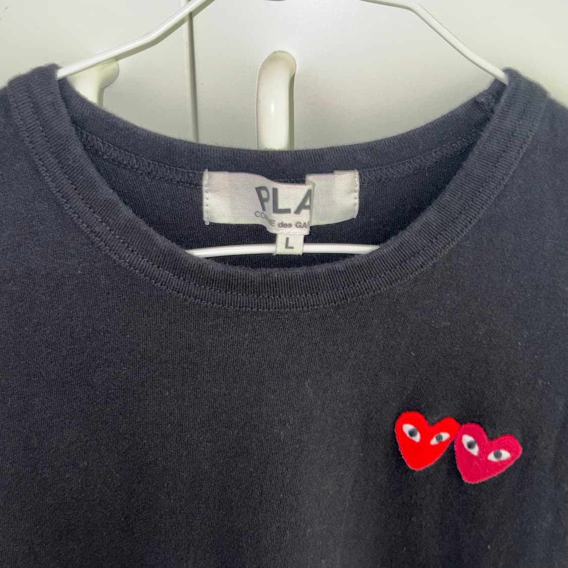 꼼데가르송 더블하트 블랙 상품이미지2