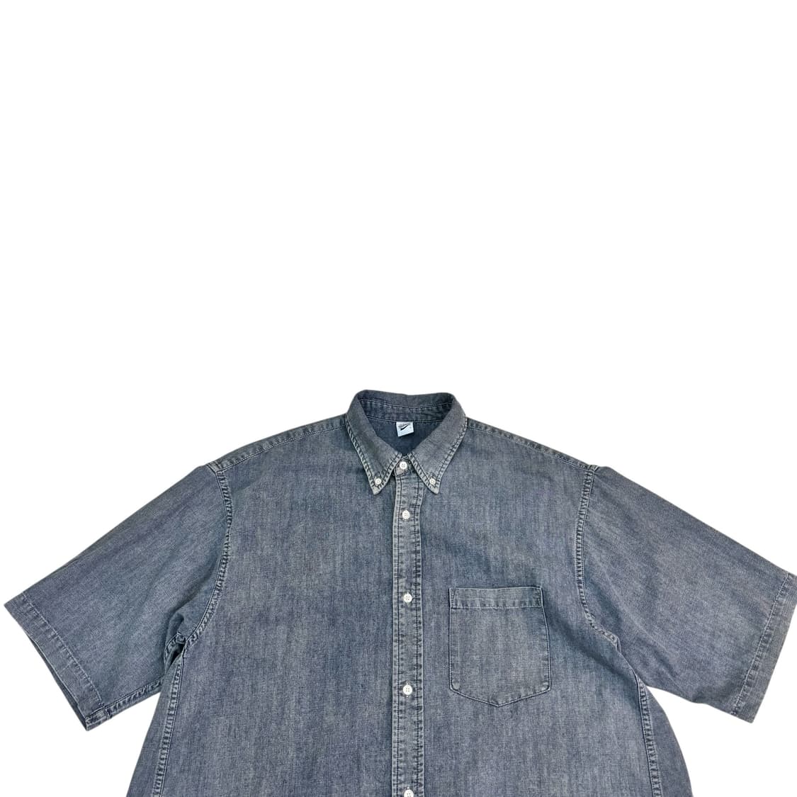 파르티멘토 오버 핏 반팔 데님 셔츠 상품이미지2