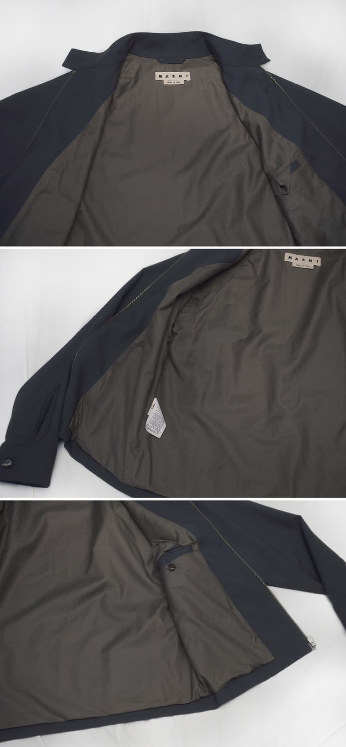 신품급) 마르니 버튼넥 집업 블루종 미니멀 자켓 (48 / 100+) 상품이미지7