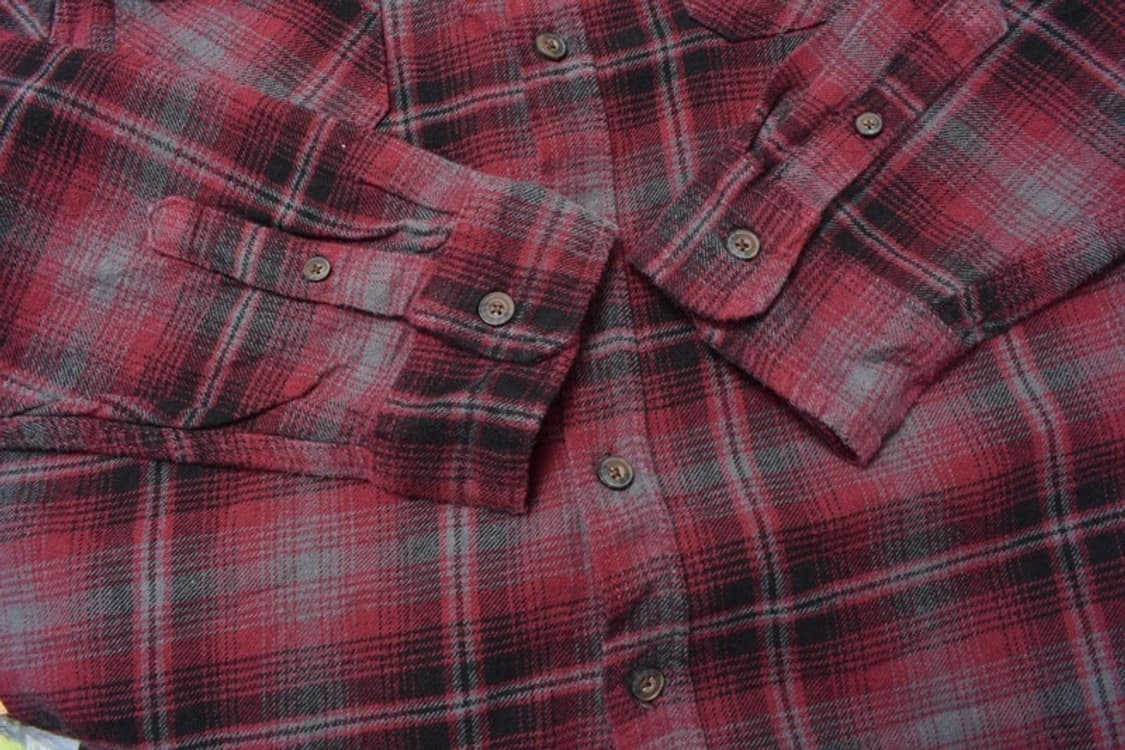 칼하트 모직 체크 워크 셔츠 남방 L N1312 상품이미지6