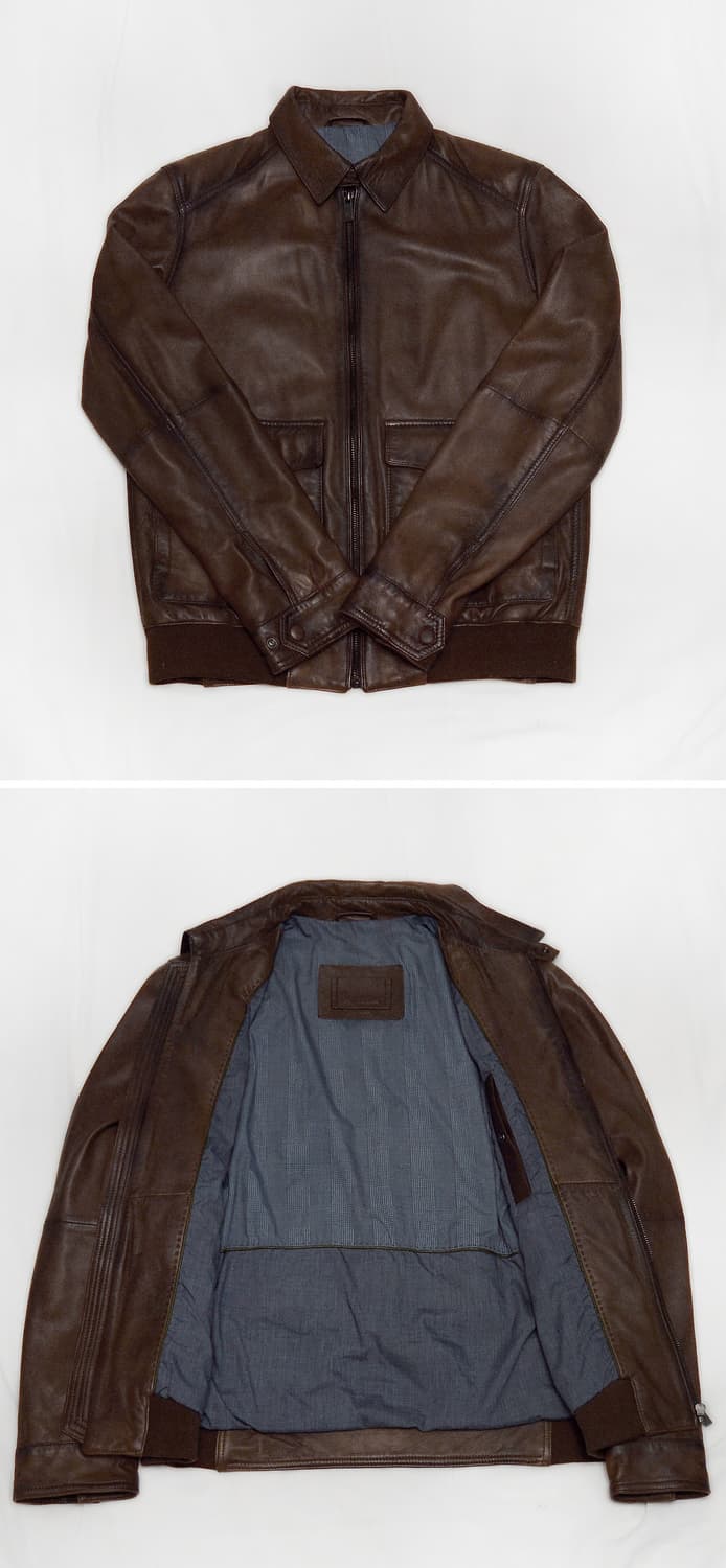 마시모두띠 파티냐 레더 A2 플라이트 자켓 (M / 95-100) 상품이미지3