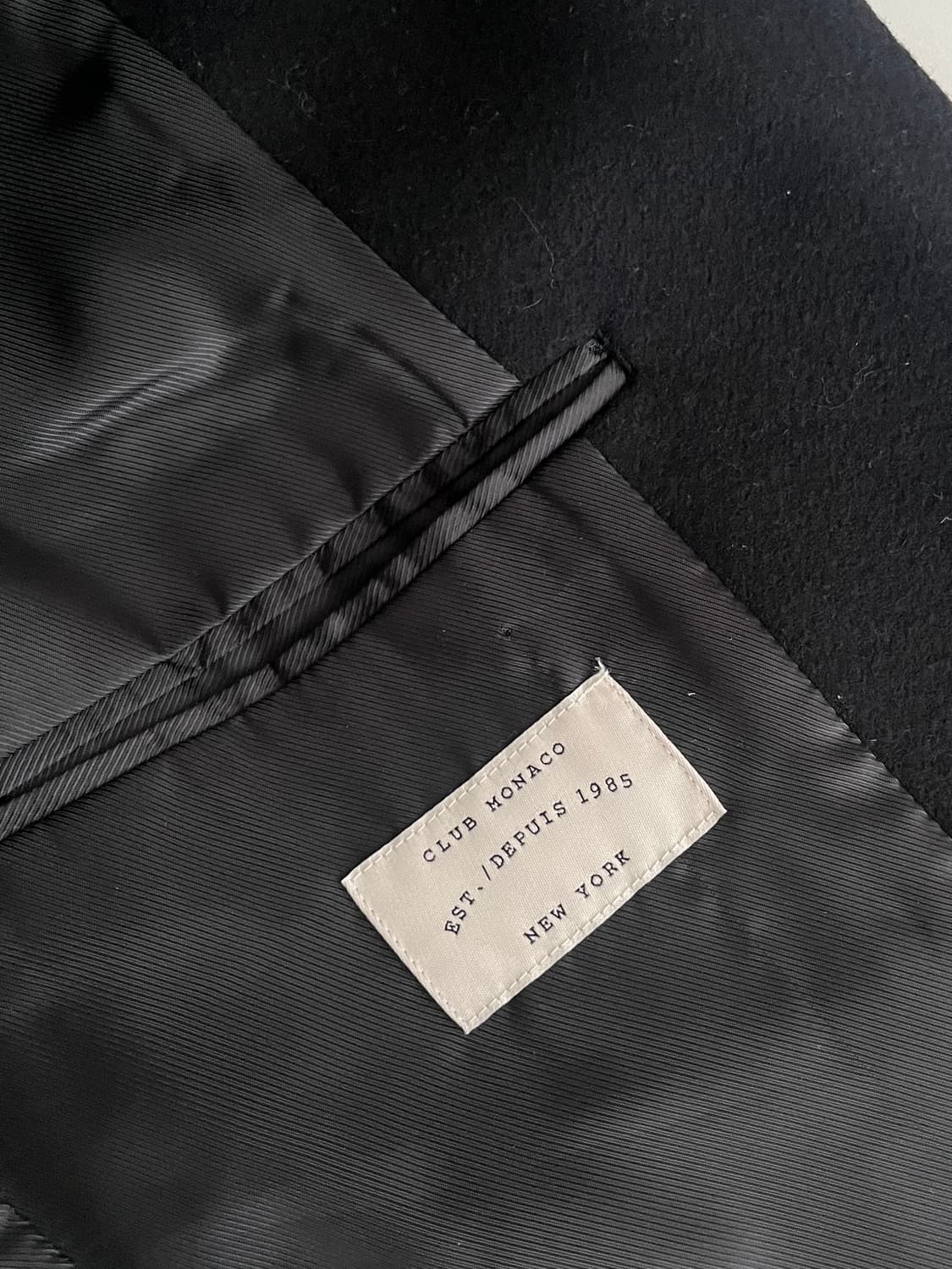 XS) 클럽모나코 캐시미어 블렌드 코트 블랙 상품이미지4