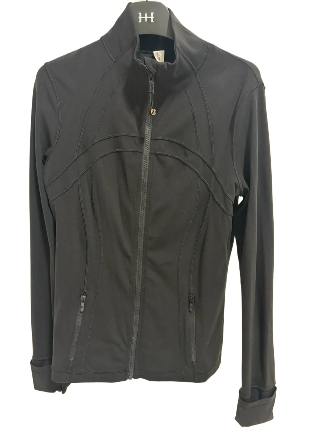 를루레몬 디파인 져지 자켓 사이즈 10 블랙 슬림 딱붙핏 상품이미지1