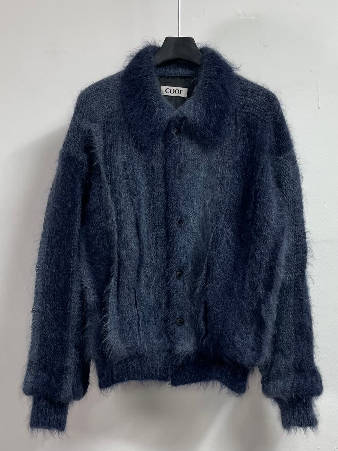 23FW 쿠어 모헤어 그라데이션 핀턱 칼라 가디건 (on.184)   상품이미지1