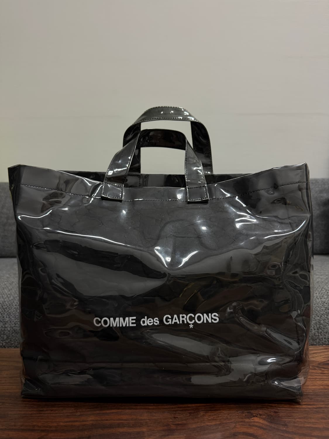 꼼데가르송 블랙마켓 pvc토트백 상품이미지2