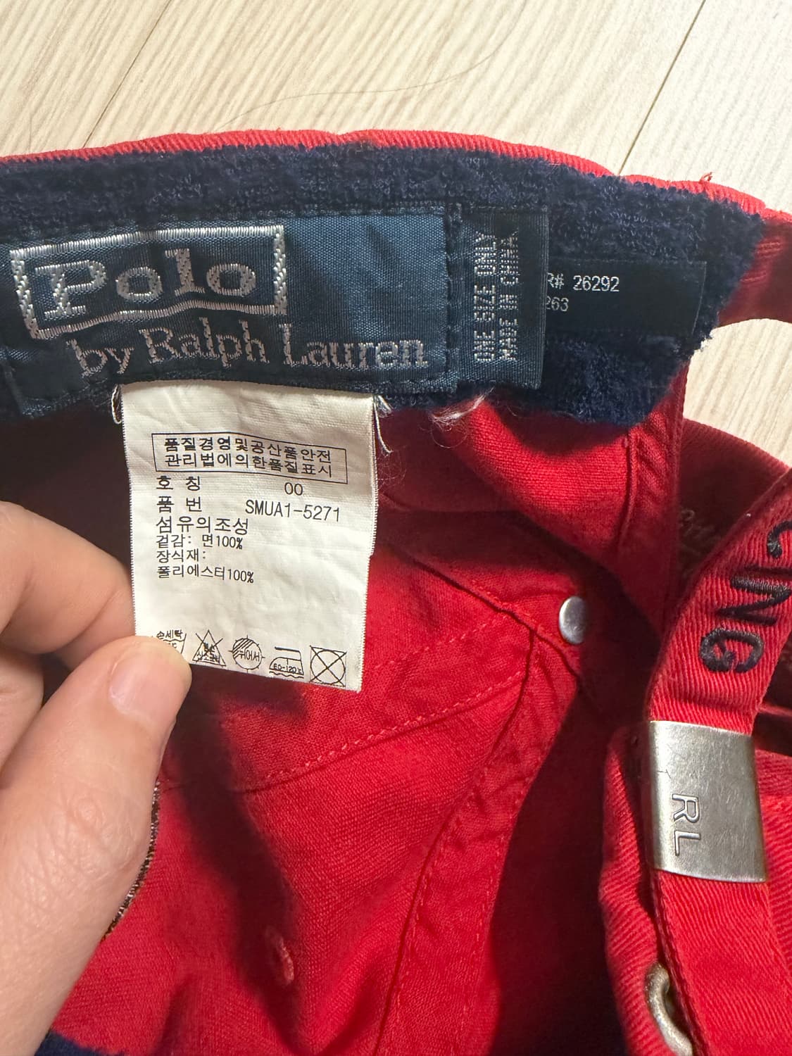 폴로 빈티지 레이싱 볼캡 레드 상품이미지5