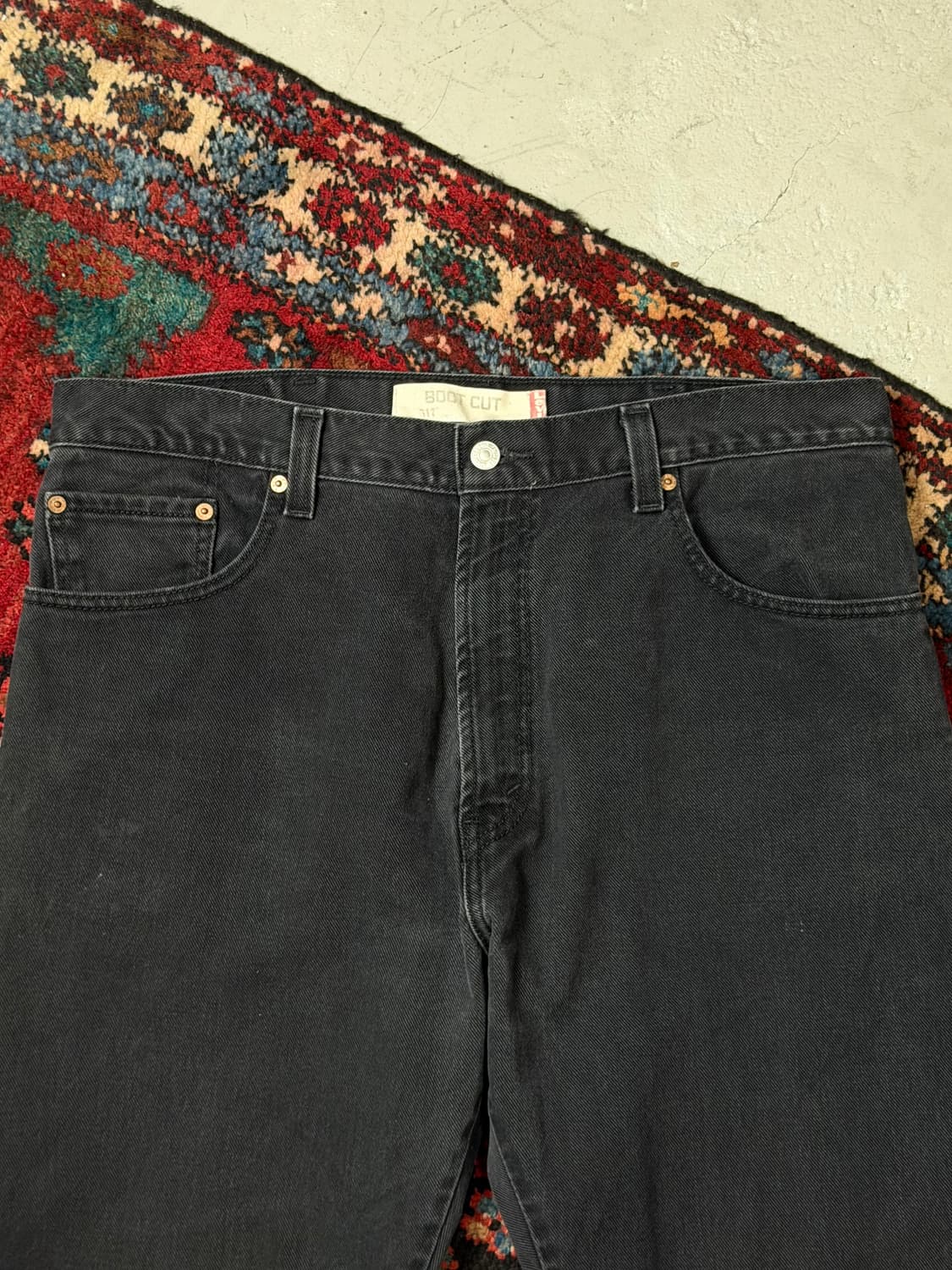 00's 리바이스 517 블랙 부츠컷 플레어진 상품이미지6