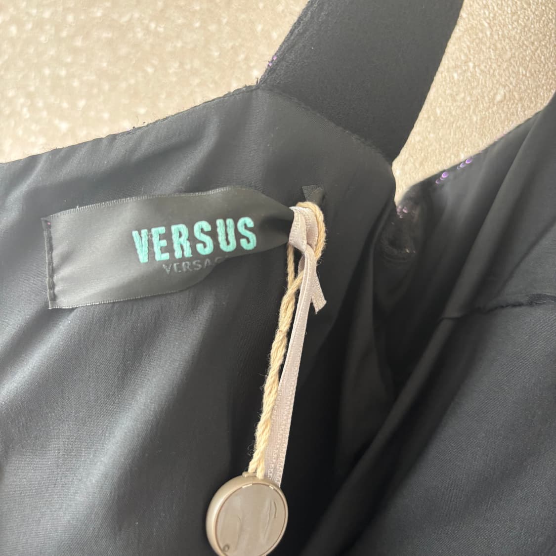 Versace Versus 베르수스 루렉스 프린트 원피스 US 2사이즈 상품이미지3