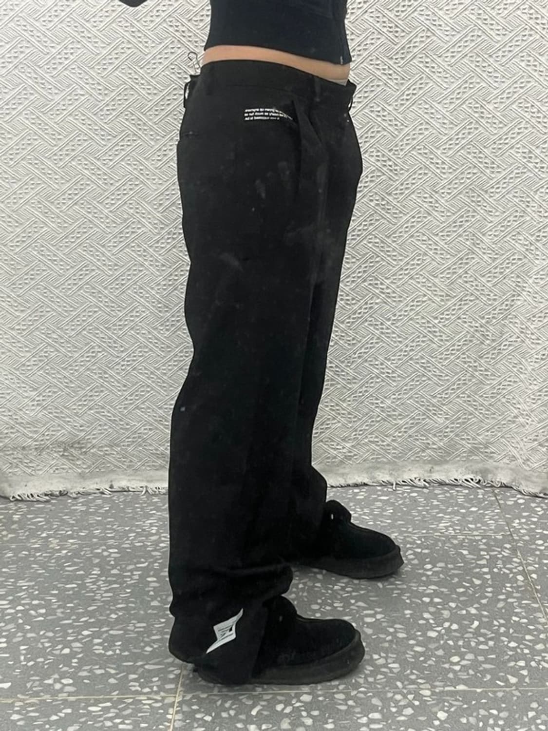 노매뉴얼 핀턱 캐주얼 코튼팬츠 면바지 L C06404 상품이미지2