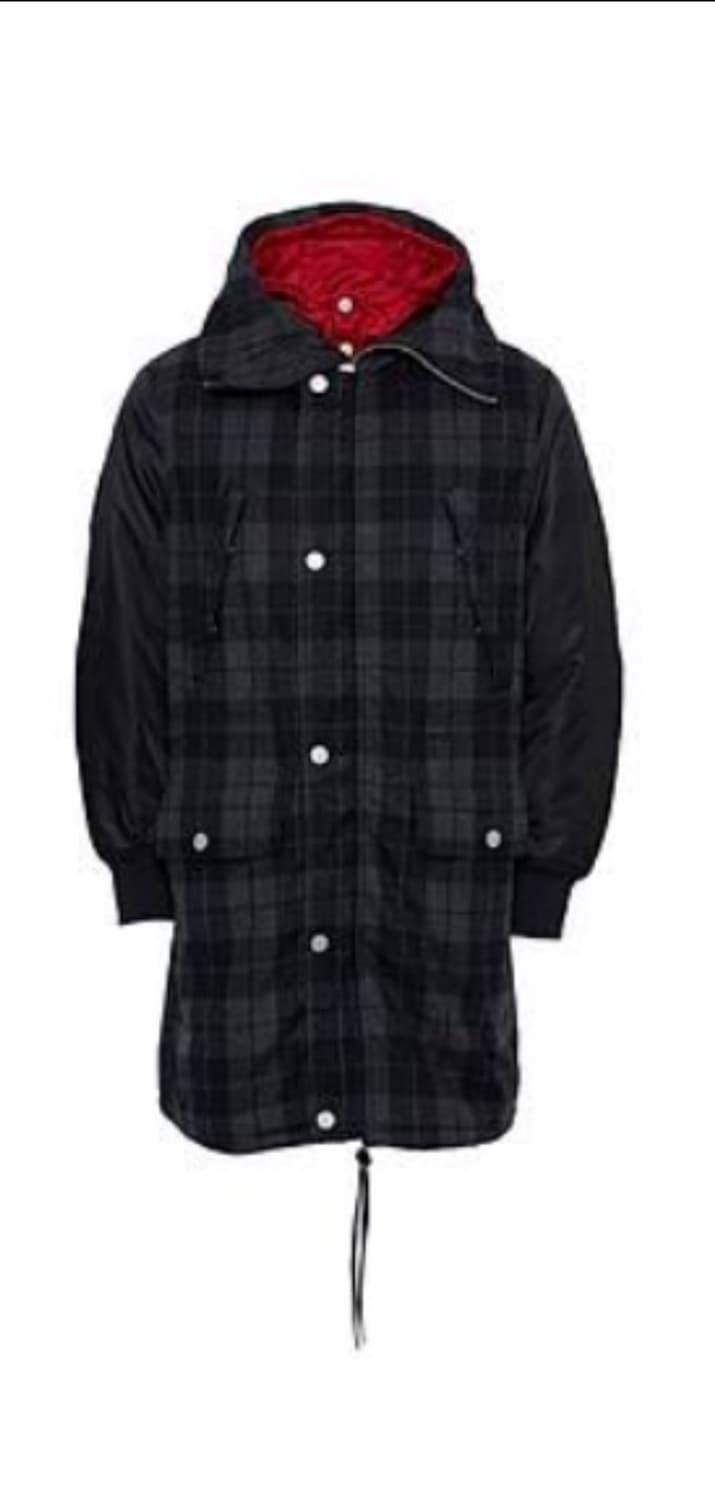 ARMANI EXCHANGE 자켓형 체크코트 상품이미지1