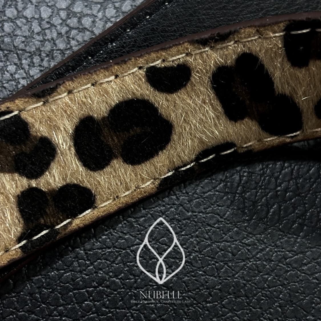 🌗 Leopard hair belt / 호피 레오파드 송치털 호피 벨트 상품이미지7