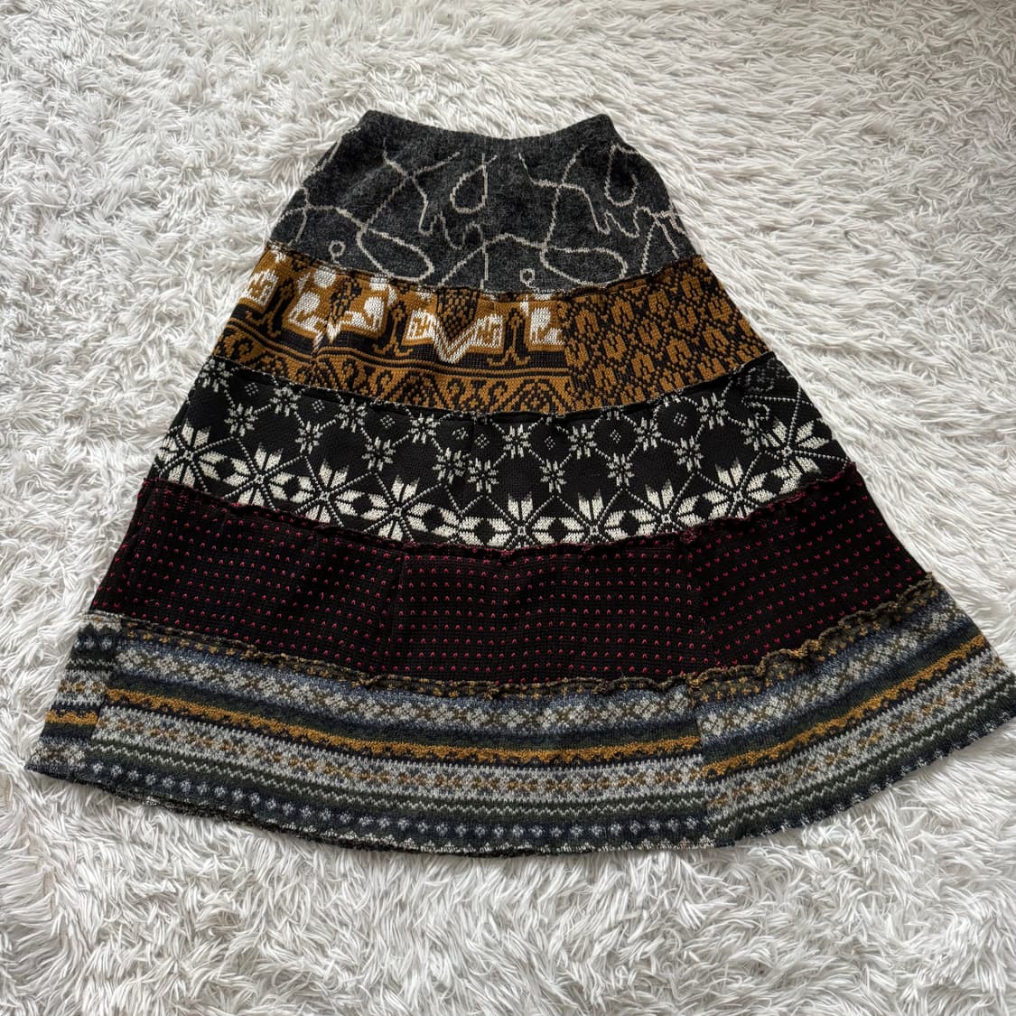 일본빈티지 노드 롱 치마 모리걸 빈티지치마 스커트 모리걸치마 노드치마 상품이미지2