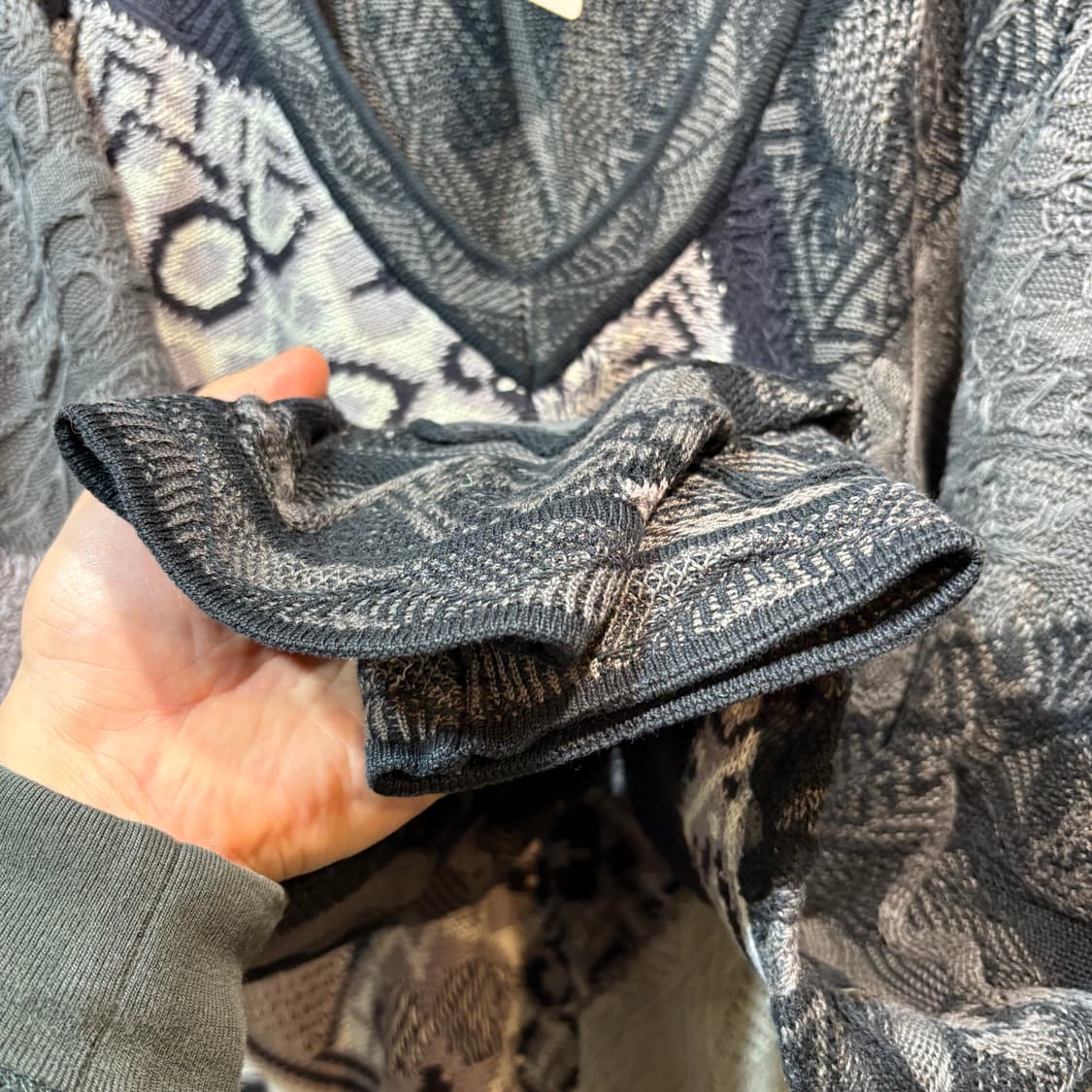 [L] COOGI 쿠지 빈티지 케이블 니트 상품이미지2