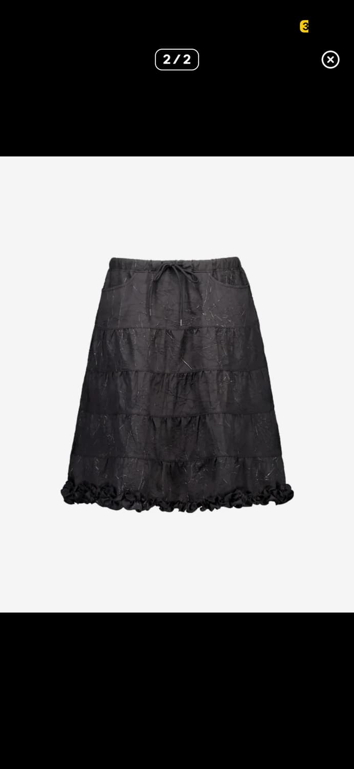 셋업이엑스이 FRILL CANCAN SKIRT 미디 스커트 상품이미지2
