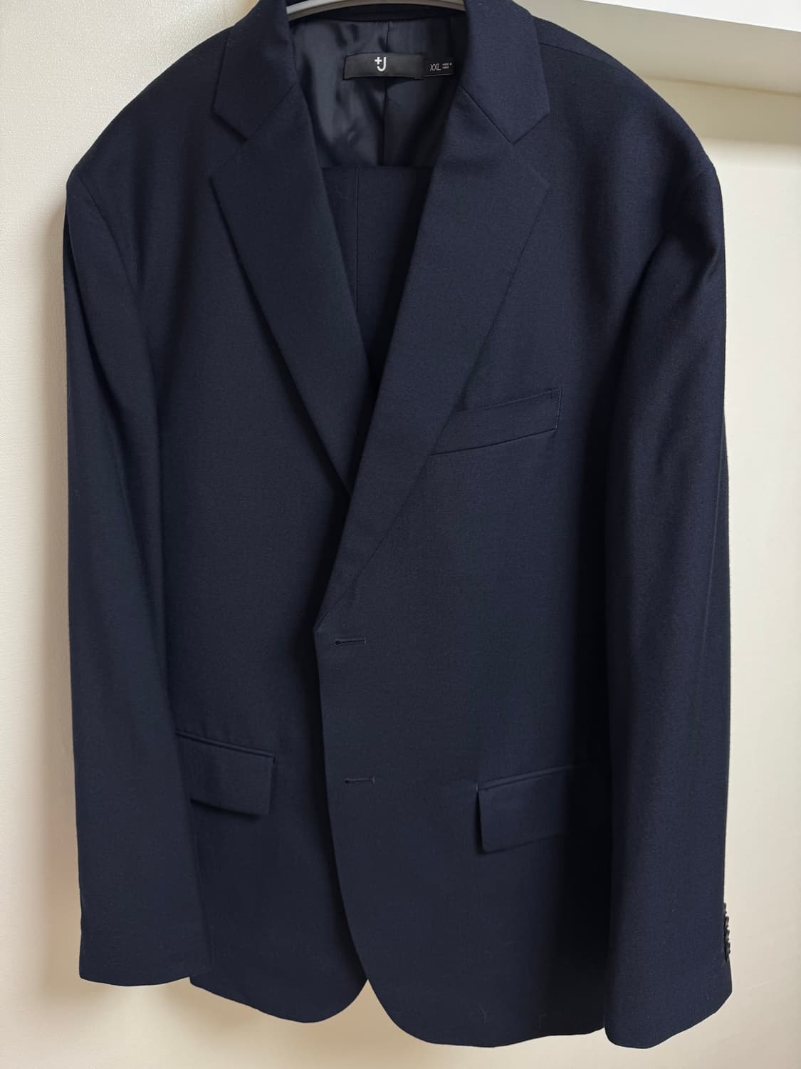 [XXL/85] 유니클로 +J 울 재킷 & 팬츠 셋업 (네이비/울100) 상품이미지3