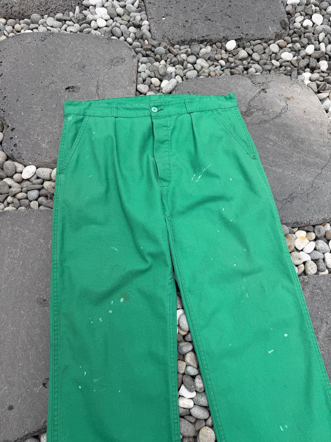 80s Le BEAU-FORT DISTRESSED 페인트 프렌치워크팬츠 상품이미지5