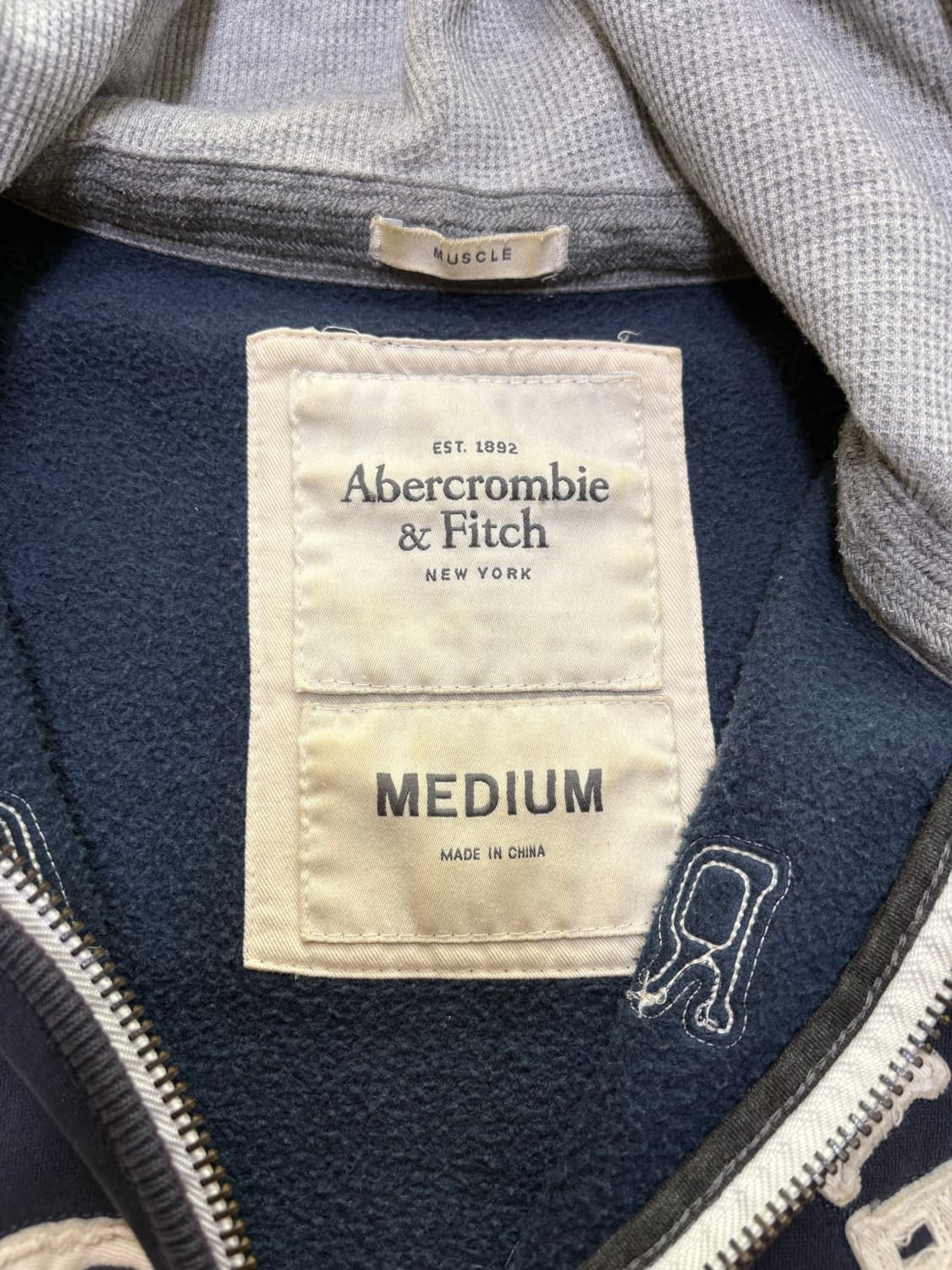 아베크롬비 후드집업 네이비 m 상품이미지2