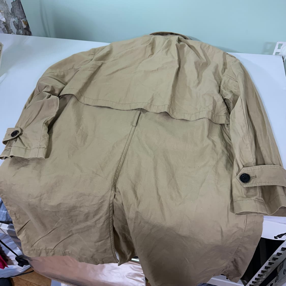 우먼M-L 바네사브루노 athe 베이지 카라넥 싱글자켓 상품이미지4