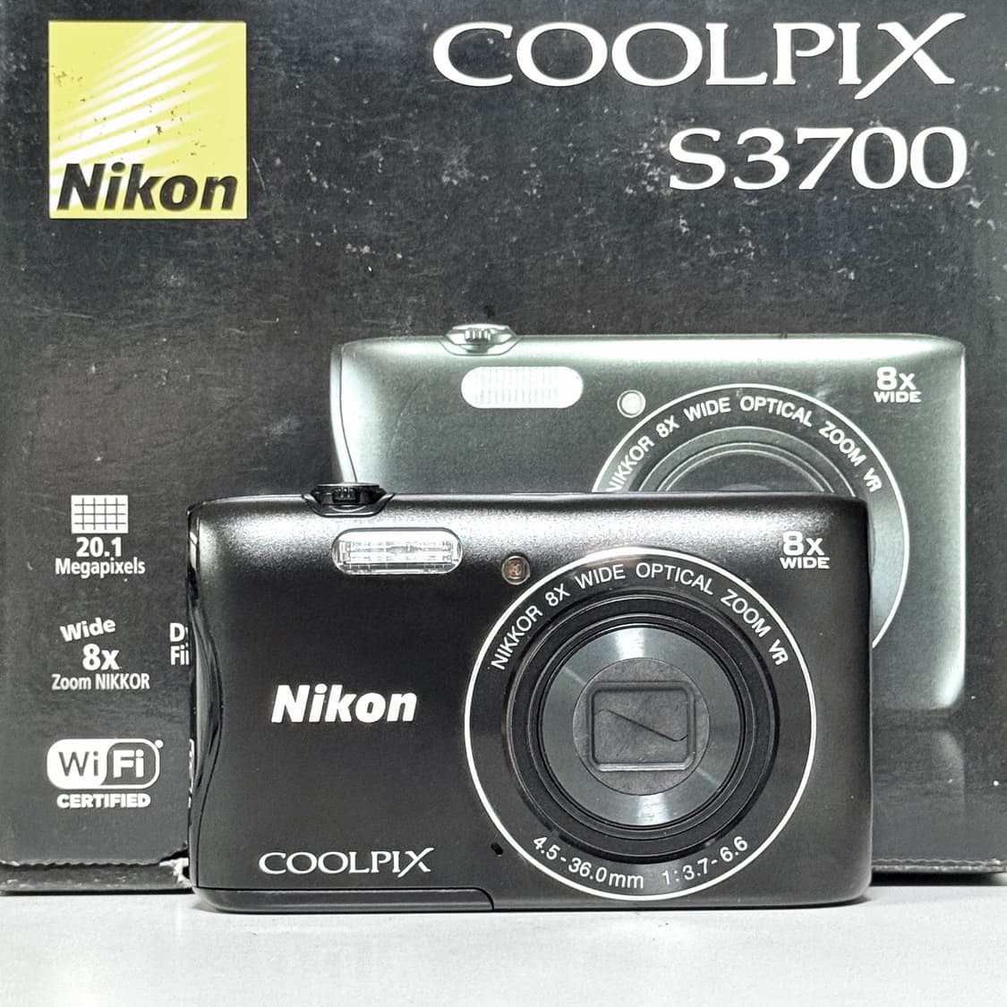 니콘 쿨픽스 S3700 (A300) 블랙 빈티지디카 상품이미지4