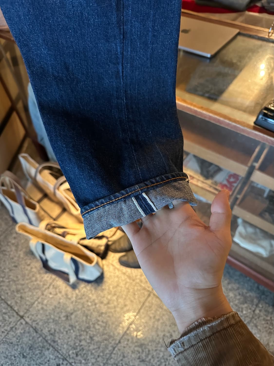 70s USA 빈티지 리바이스 501 66전기 셀비지 데님 팬츠 상품이미지3