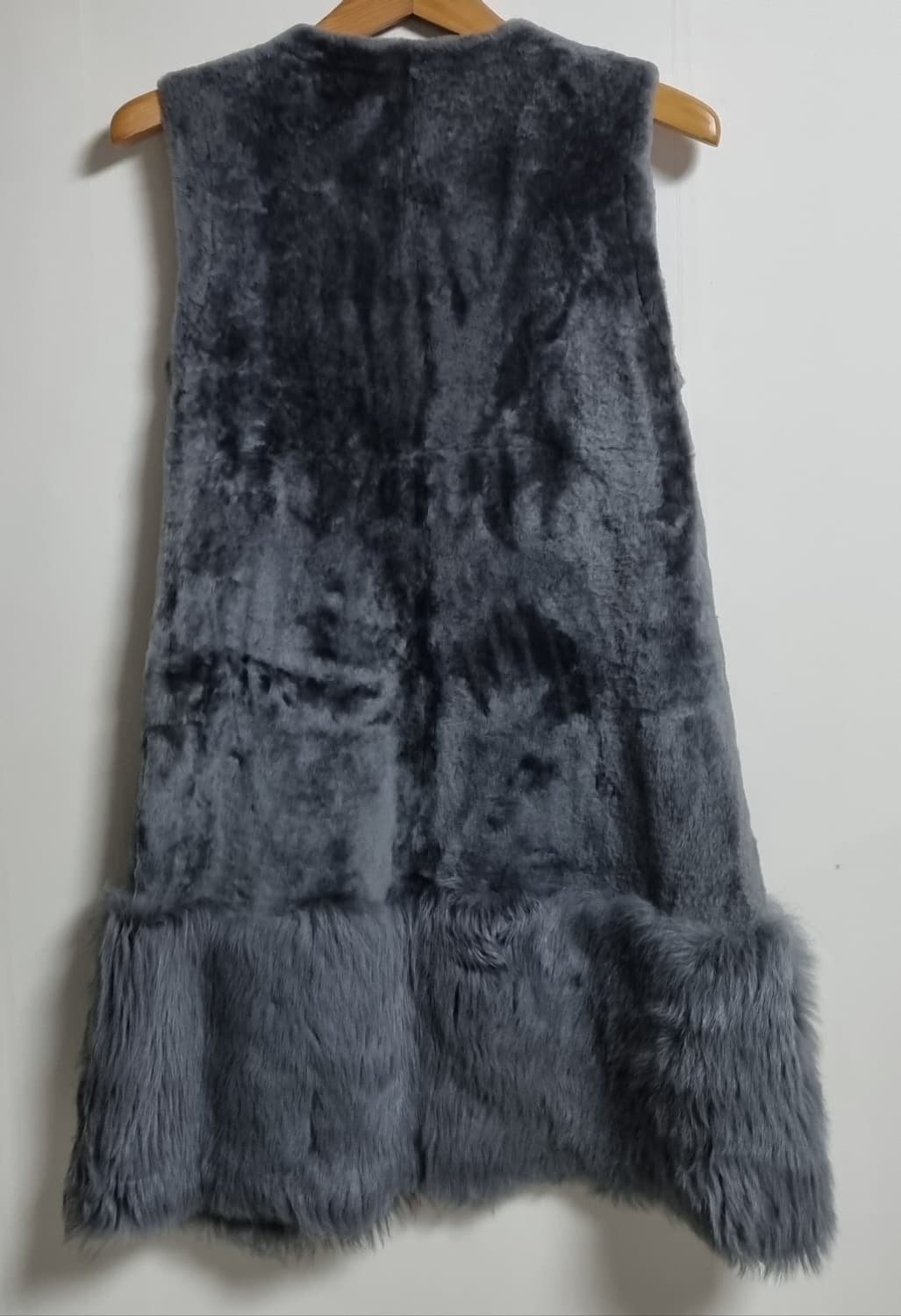 XS (44) DROME 드로메 이태리 카키그레이 양가죽 베스트 상품이미지2