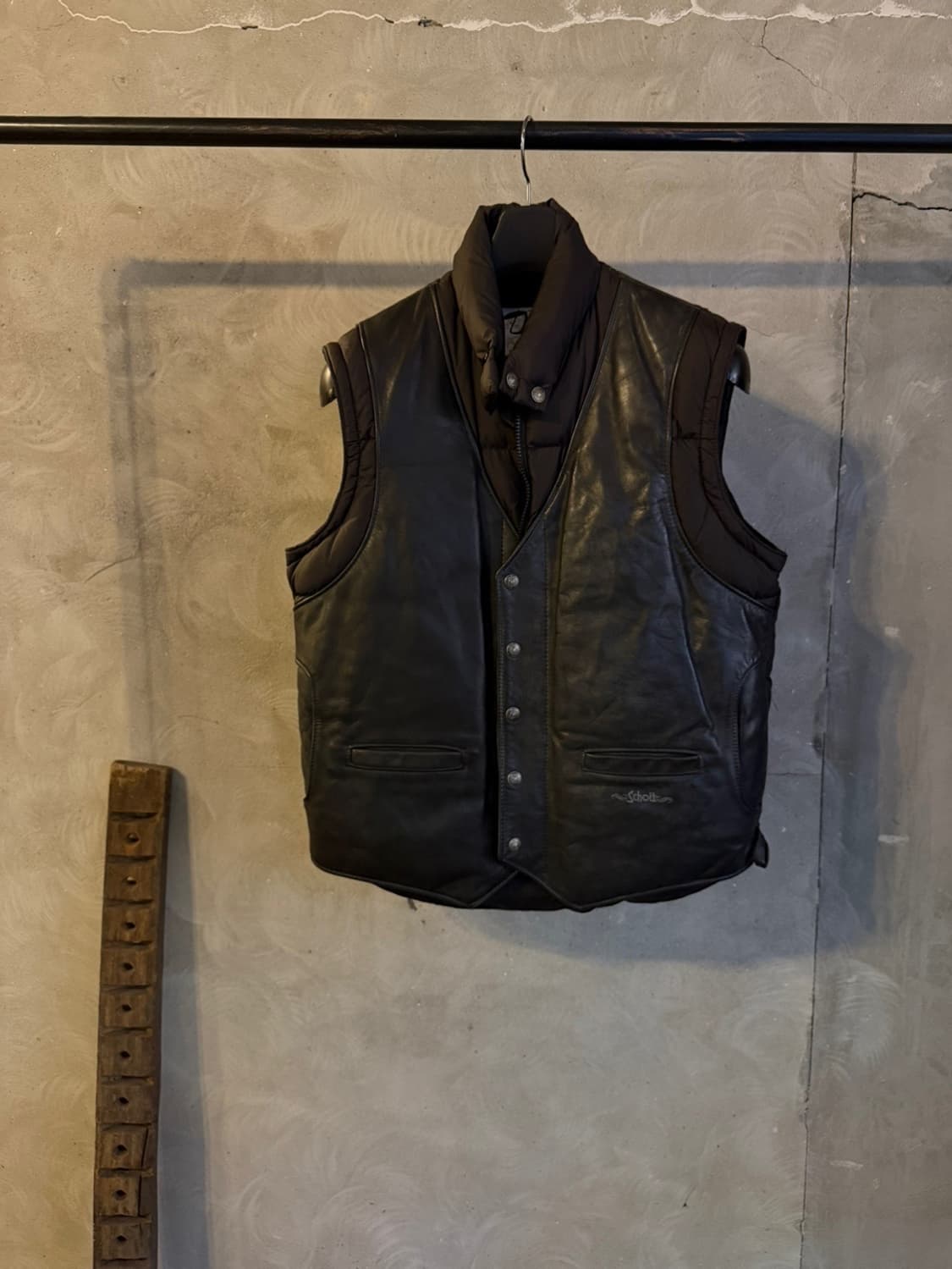 SCHOTT 카우하이레더 베스트 남성100 상품이미지6